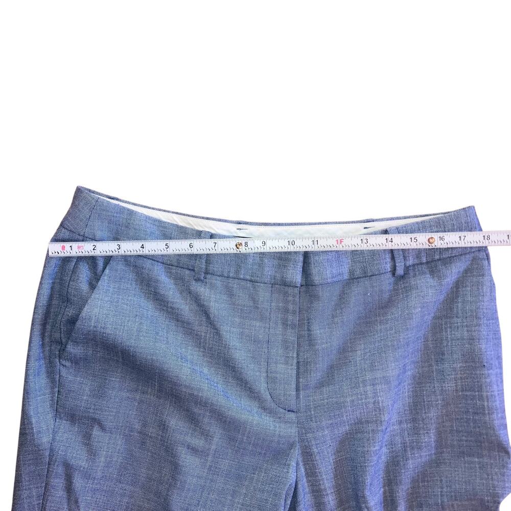 Talbots Light Blue Sharkskin Straight-leg Suit Pants- size 14P - Picture 8 of 13